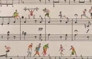 藝術(shù)圈 | 膜拜！在五線譜上畫插畫的人