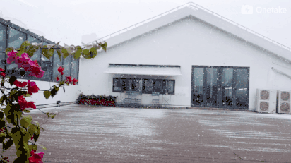 今日雪中的工作室